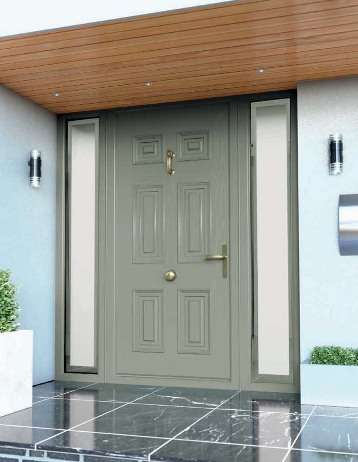 Georgian Solid Palladio Door – Sage Composite Door - Super K Windows